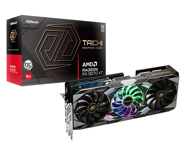 ASROCK AMD Radeon™ RX 9070 XT Taichi 16GB OC