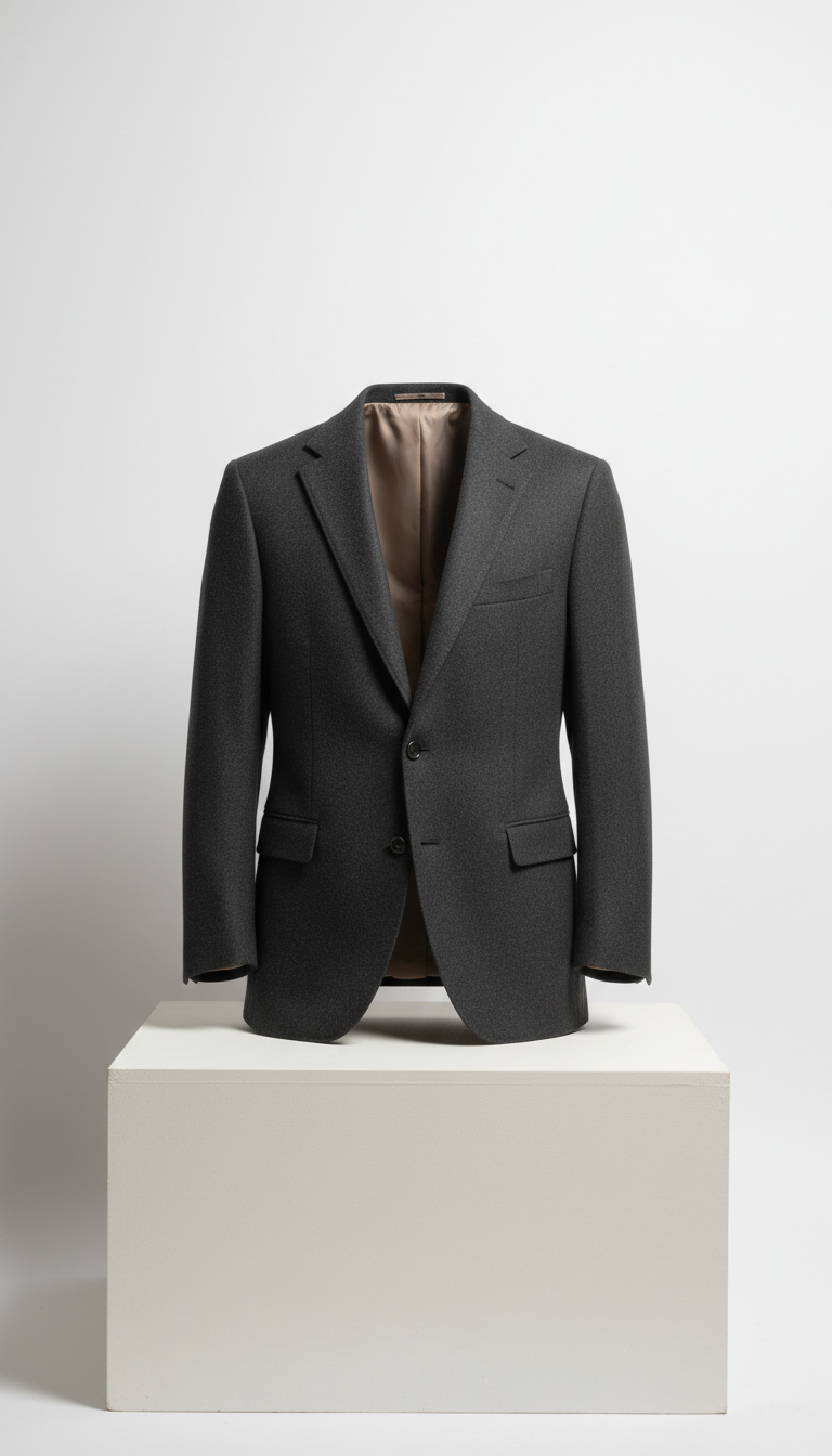 Charcoal Italian Wool Blazer