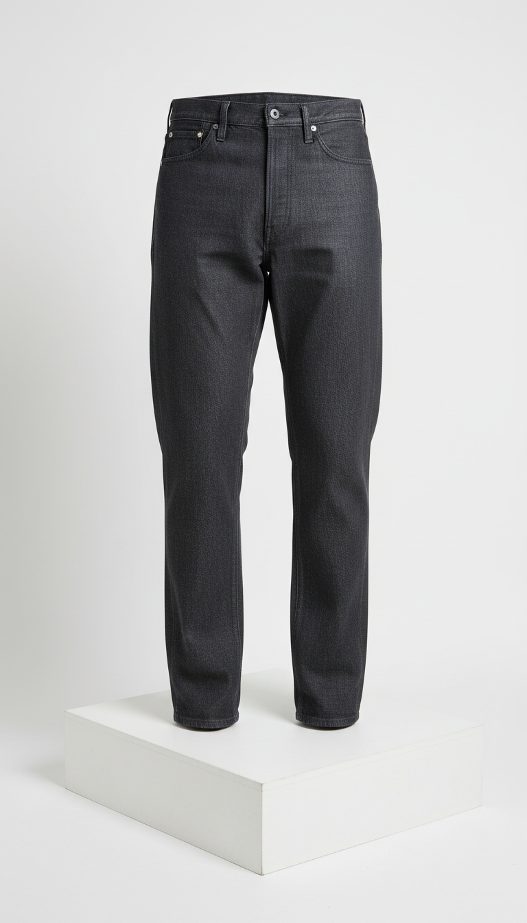 Steel Grey Japanese Denim Trousers